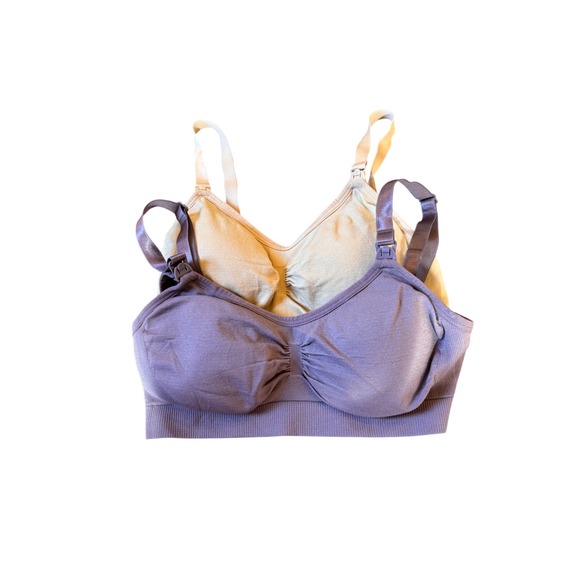 Other - 2 Pack Maternity Nursing Bra Sleep Support Tank Top Sports Bra M